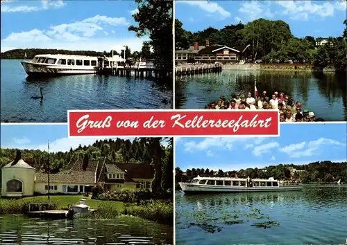 Ak Malente in Ostholstein, Kellersee, Kellerseefahrt, Schiff