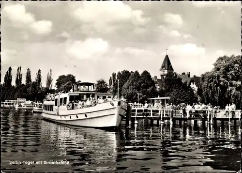 Ak Berlin Reinickendorf Tegel, Strandschloss, Schiff, MS Berolina