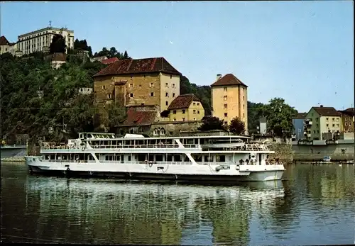 Ak Passau in Niederbayern, Veste Ober- und Niederhaus mit M. S. Rakoczi