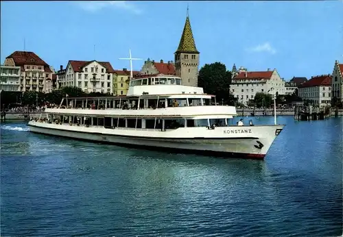 Ak Lindau am Bodensee Schwaben, MS Konstanz der DB., Hafen
