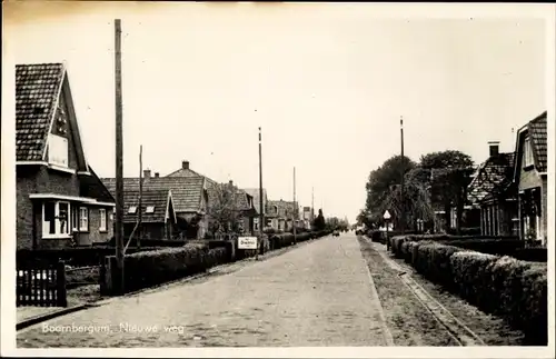 Ak Boornbergum Friesland Niederlande, Nieuwe weg