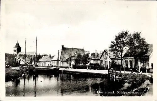 Ak Oosterend Friesland Niederlande, Schipperskade