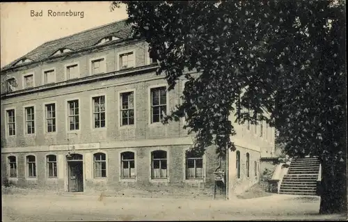 Ak Ronneburg in Thüringen, Teilansicht vom Gebäude