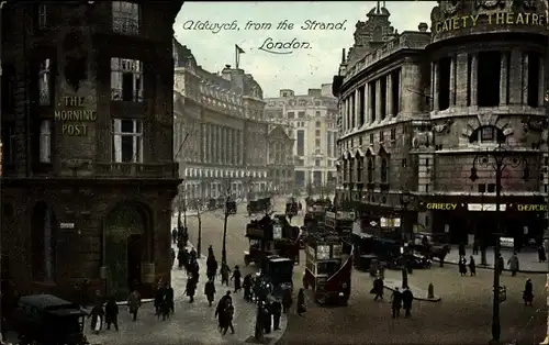 Ak Aldwych London, from the Strand
