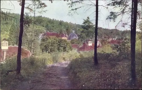 Ak Tobelbad Steiermark, Teilansicht mit Pfarrkirche