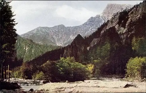 Ak Johnsbach Steiermark, Johnsbachtal gegen Gr. Buchstein