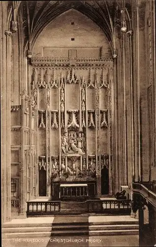 Ak Christchurch Dorset England, The Reredos, Priory