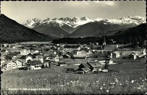 Ak Seefeld in Tirol, Gesamtansicht, Kalkkögel