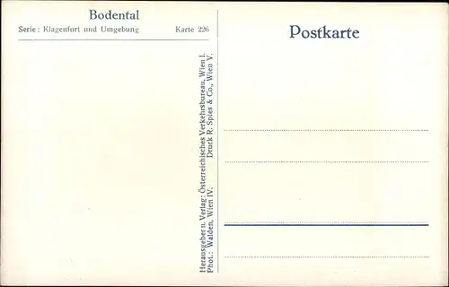 Ak Kärnten, Bodental, Dorfpartie