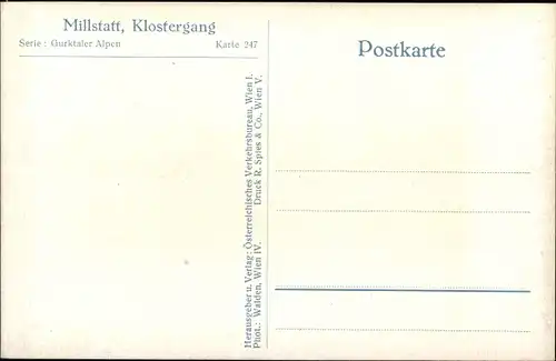 Ak Millstatt am See Kärnten, Klostergang