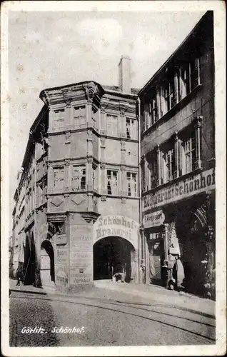 Ak Görlitz in der Lausitz, Brauerei und Restaurant Schönhof