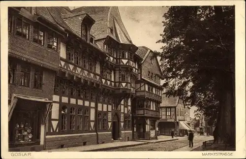 Ak Goslar am Harz, Marktstraße