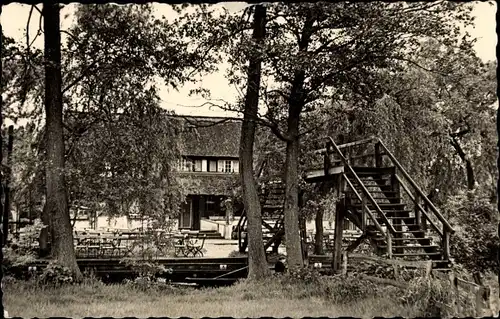 Ak Lehde Lübbenau im Spreewald, Café Venedig