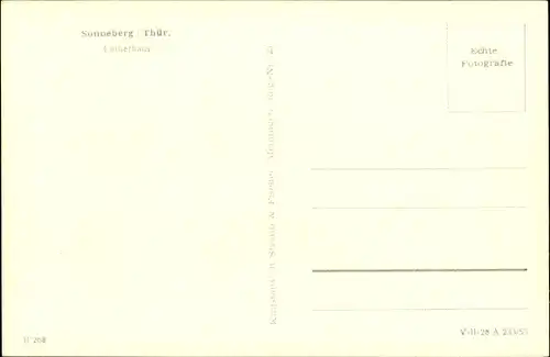 Ak Sonneberg in Thüringen, Lutherhaus