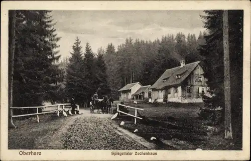 Ak Wildemann Clausthal Zellerfeld im Oberharz, Spiegelthaler Zechenhaus