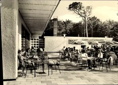 Ak Ostseebad Graal Müritz, Broiler Gaststätte, Terrasse