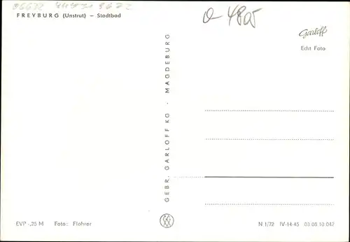 Ak Freyburg an der Unstrut, Stadtbad