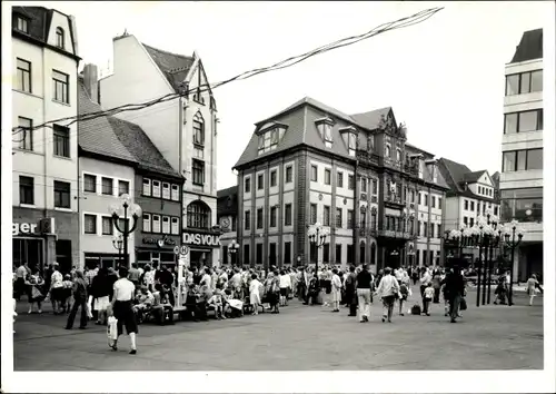 Foto Ak Erfurt in Thüringen, Fußgängerzone, Passanten