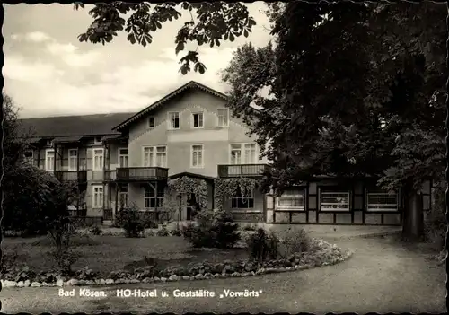 Ak Bad Kösen Naumburg an der Saale, HO-Hotel und Gaststätte Vorwärts