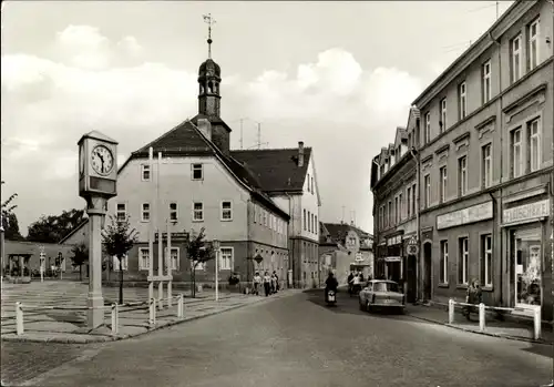 Ak Teuchern im Burgenlandkreis, Straße des Friedens, Fleischerei