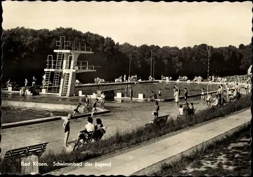 Ak Bad Kösen Naumburg an der Saale, Schwimmbad der Jugend