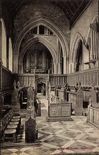 Ak Cambridge East England, Jesus College Chapel