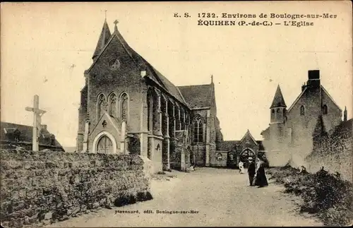 Ak Equihen Pas de Calais, L'Eglise