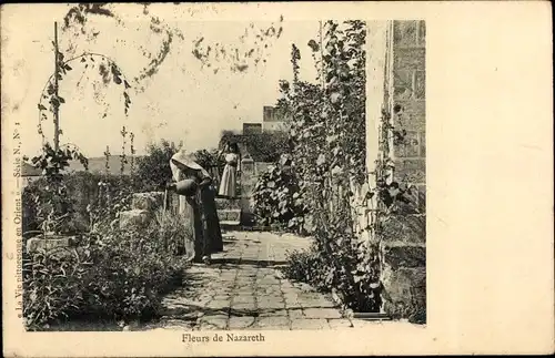 Ak Nazaret Nazareth Israel, Fleurs