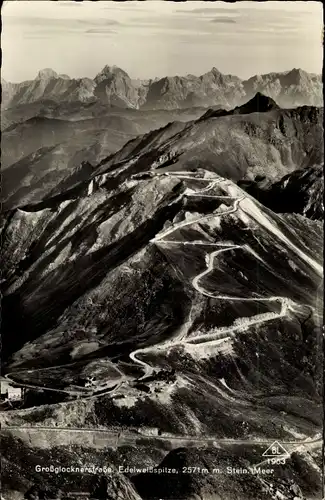 Ak Fusch an der Großglocknerstraße in Salzburg, Edelweißspitze, Stein. Meer