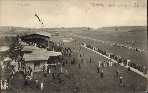 Ak Iffezheim am Rhein, Rennplatz