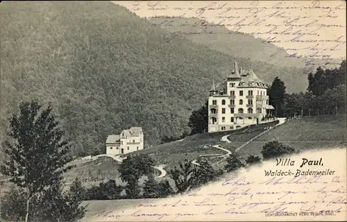 Ak Badenweiler im Schwarzwald, Villa Paul