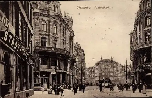 Ak Chemnitz in Sachsen, Johannisplatz