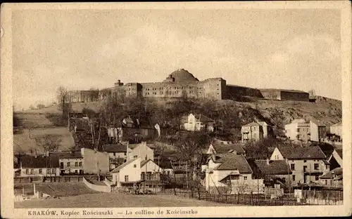 Ak Kraków Krakau Polen, Kopiec Kosciuszki, La colline de Kosciuszko