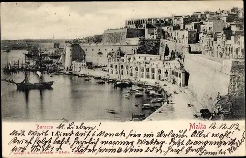 Ak Valletta Malta, Baracca
