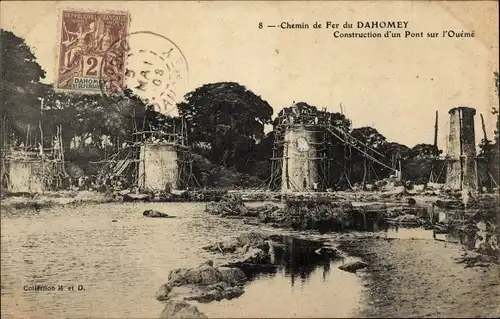 Ak Dahomey Benin, Construction d'un Pont sur l'Oueme