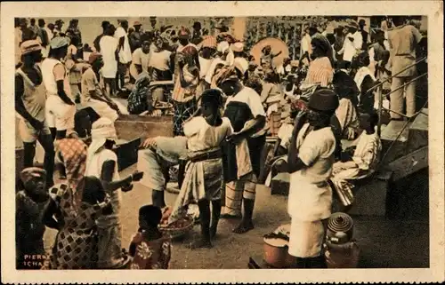 Ak Cotonou Dahomey Benin, A la gare