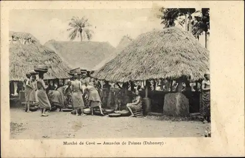 Ak Dahomey Benin, Marche de Cove, Amandes de Palmes