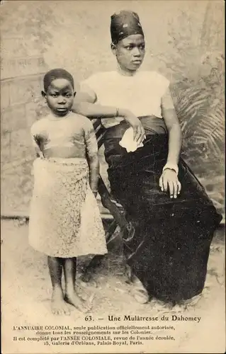 Ak Dahomey Benin, Une Mulatresse