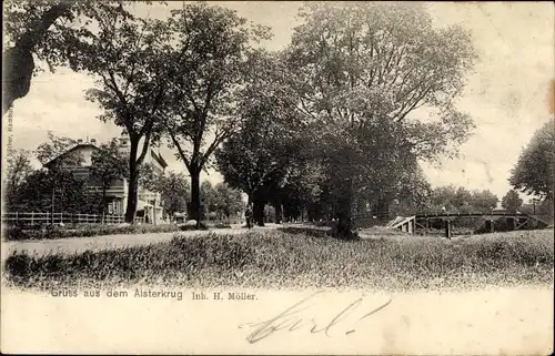 Ak Hamburg Nord Alsterdorf, Gasthaus Alsterkrug, Alsterkrugchaussee 277