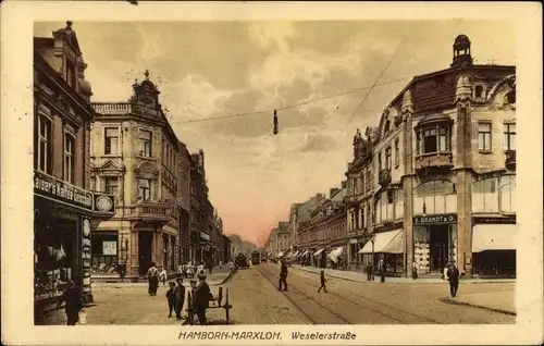 Ak Hamborn Marxloh Duisburg am Rhein, Weseler Straße, Kaiser's Kaffee Geschäft