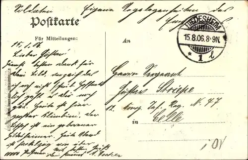 Ak Hildesheim, Bischofsweihe am 15 August 1906, Dr. Adolf Betram, Dom, Bischöfliches Palais