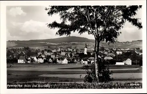 Ak Pulsnitz in Sachsen, Stadtpanorama vom Eierberg