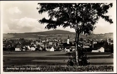 Ak Pulsnitz in Sachsen, Stadtpanorama vom Eierberg