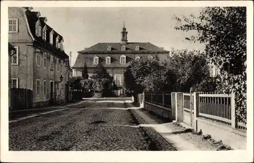 Ak Herrnhut in Sachsen, Bertelsdorfer Straße mit Kirche