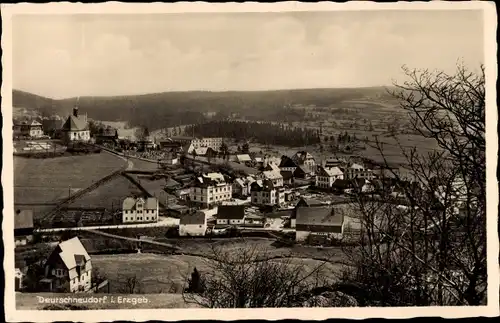 Ak Deutschneudorf im Erzgebirge, Panorama