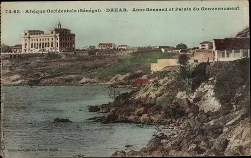 Ak Dakar Senegal, Afrique Occidentale, Anse Bernard et Palais du Gouvernement