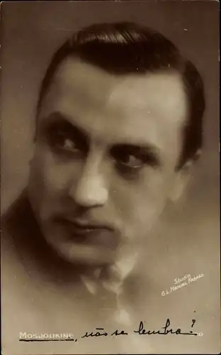 Ak Schauspieler Iwan Mosjoukine, Portrait