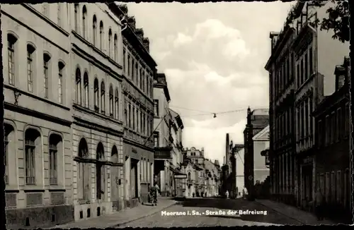 Ak Meerane in Sachsen,  Straße der Befreiung, Wohnhäuser