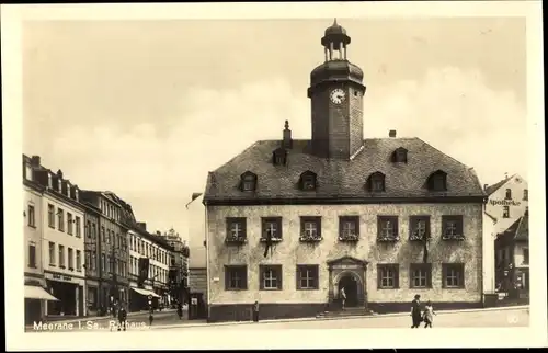 Ak Meerane in Sachsen, Rathaus