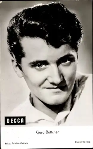 Ak Sänger Gerd Böttcher, Portrait, Decca, Rüdel Verlag